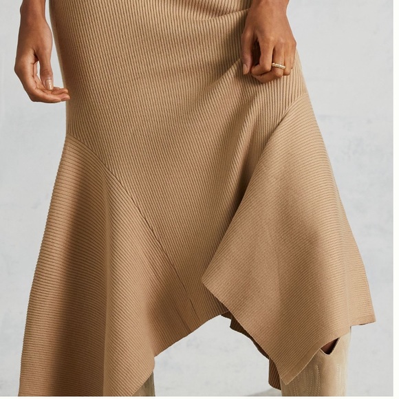 NWT Anthropologie Mock Neck Midi Dress. Size medium. Cedar color. - Picture 4 of 11